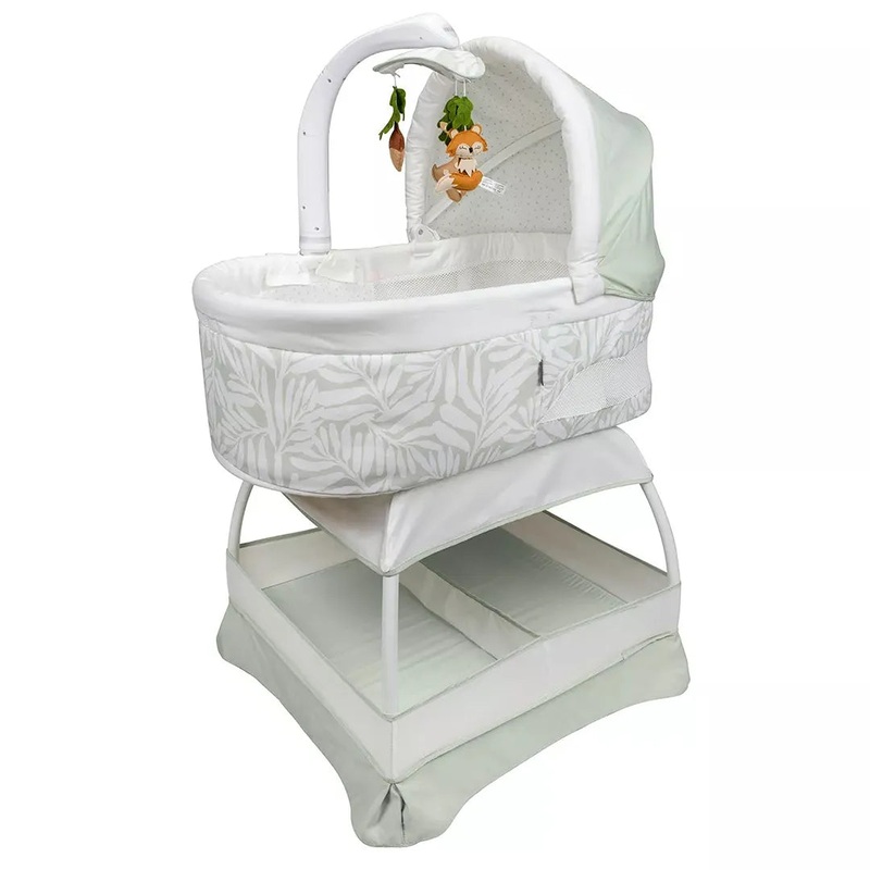 Sweetli Calm Bassinet with Cry Recognition – Sage Fern Leaves