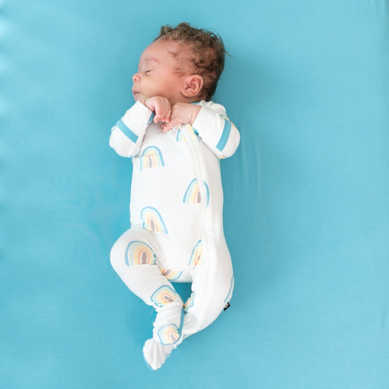 Zippered Footie in Makai Rainbow