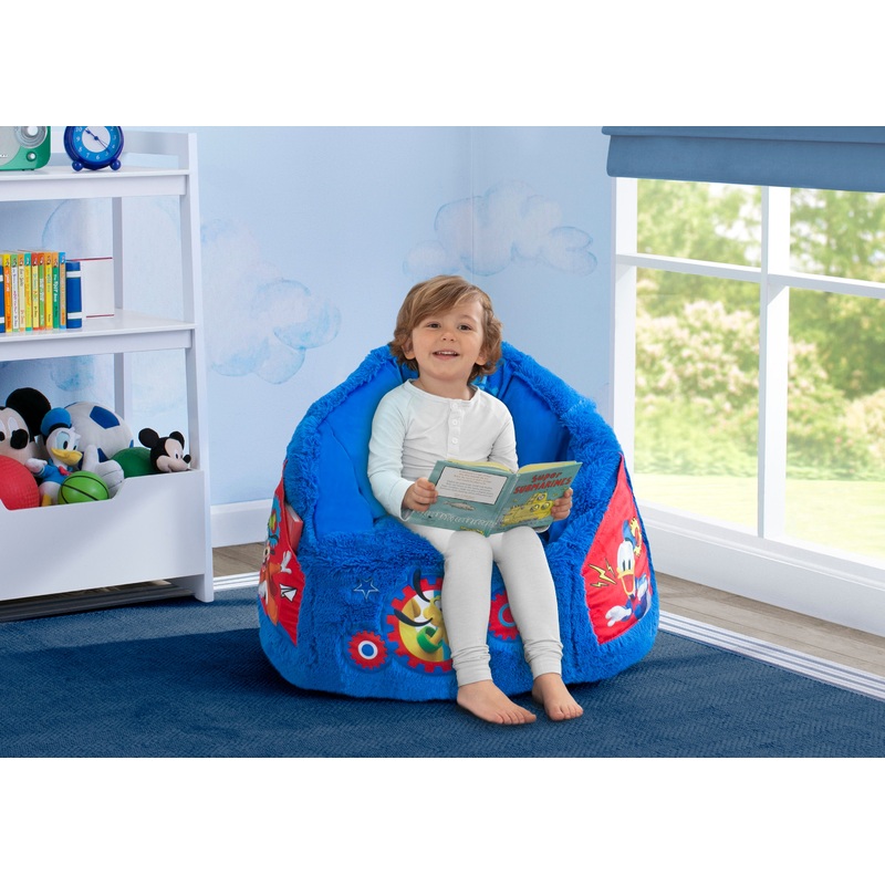 Mickey Mouse Cozee Fluffy Chair, Toddler Size (for Kids Up to 6 Years Old)