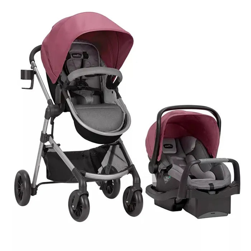 Modular Travel System with Safemax Infant Car Seat – Dusty Rose