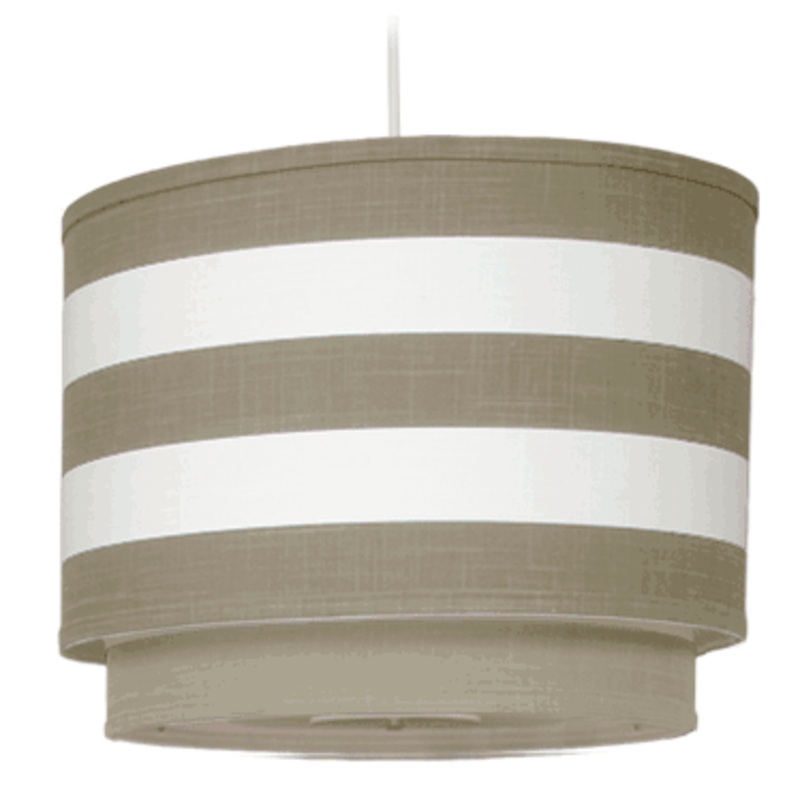 Oilo Stripe Double Cylinder Light in Taupe