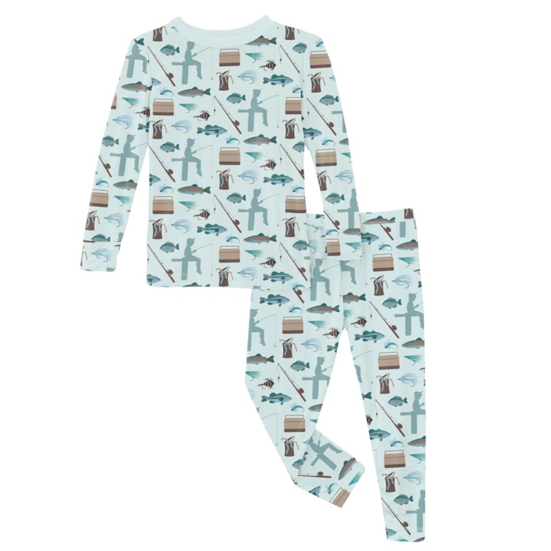 Print Long Sleeve Pajama Set – Fresh Air Fishing