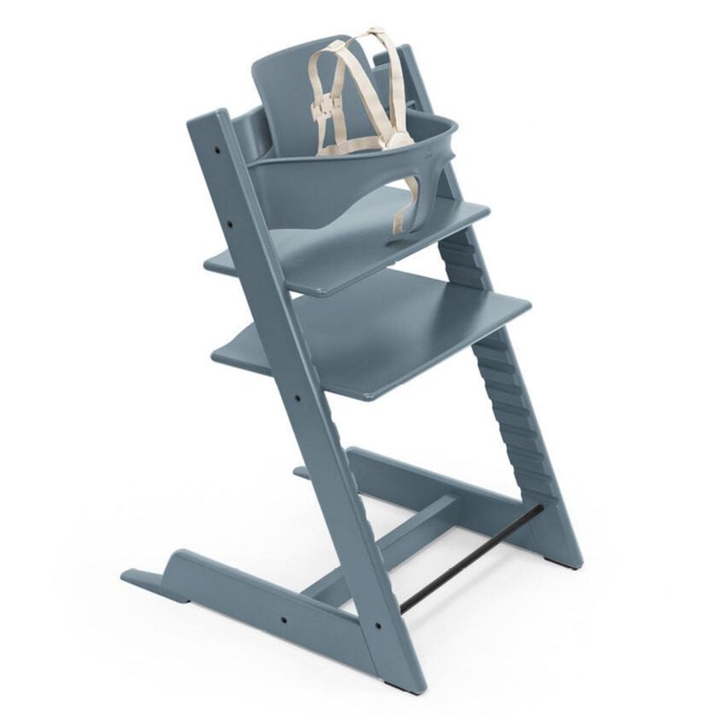 Stokke – Tripp Trapp Chair + Baby Set Bundle – Fjord Blue