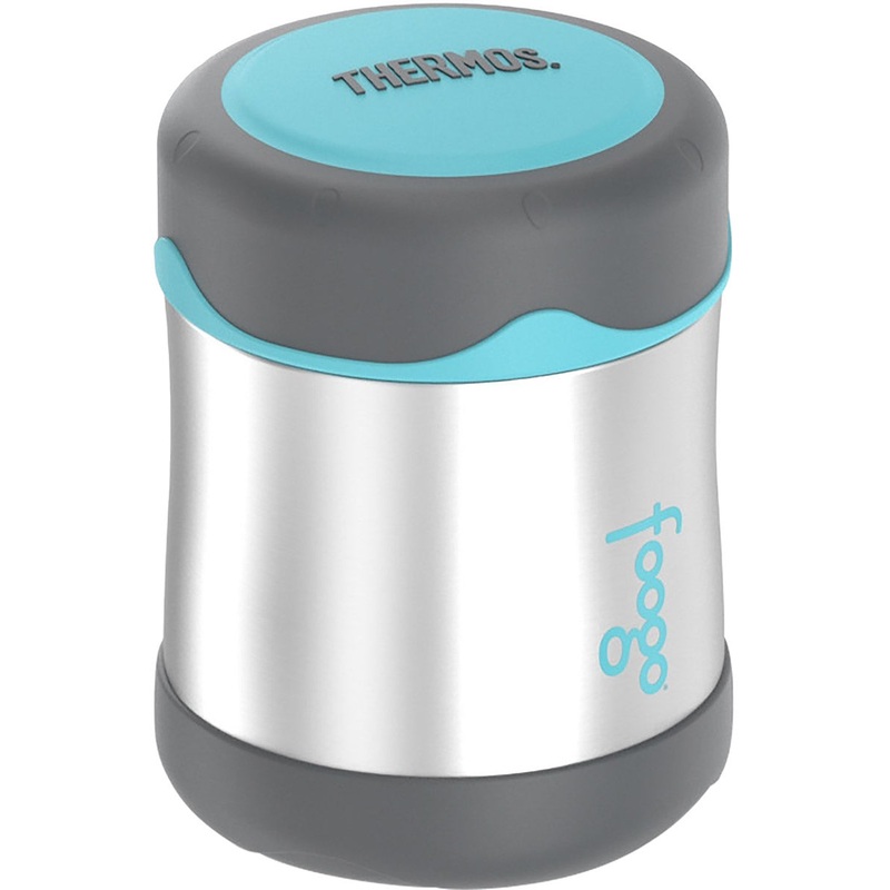 Thermos Foogo Vacuum Insulated Stainless Steel Food Jar 10oz – Charcoal/Teal