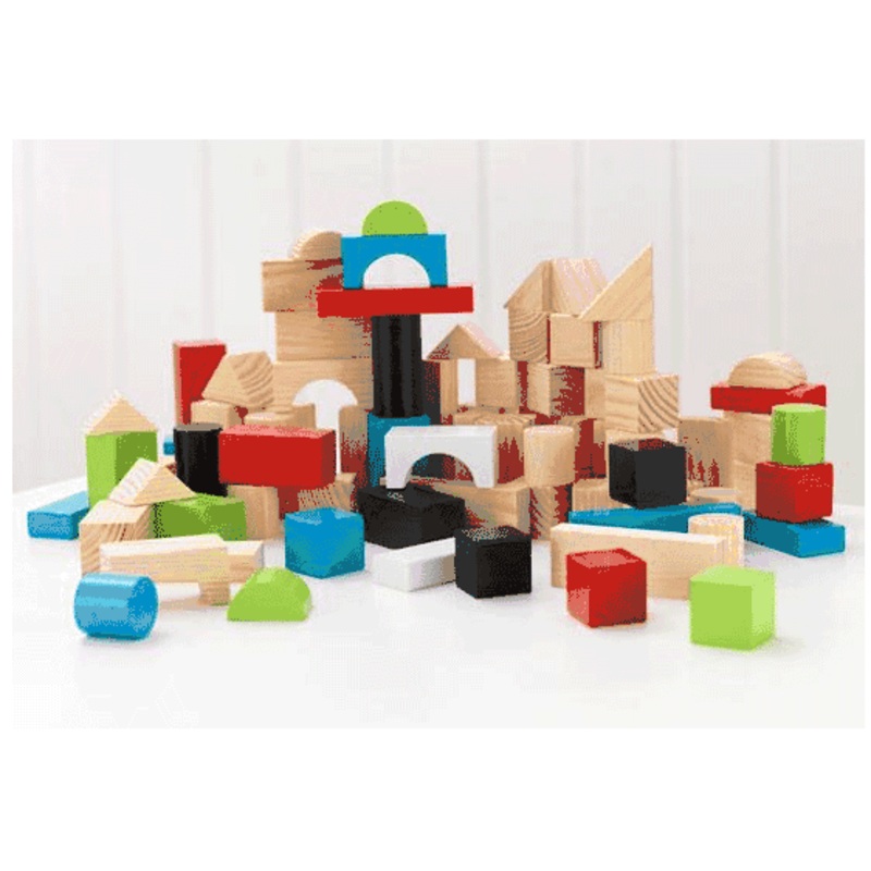 KidKraft Wooden Block Set 100 Pieces