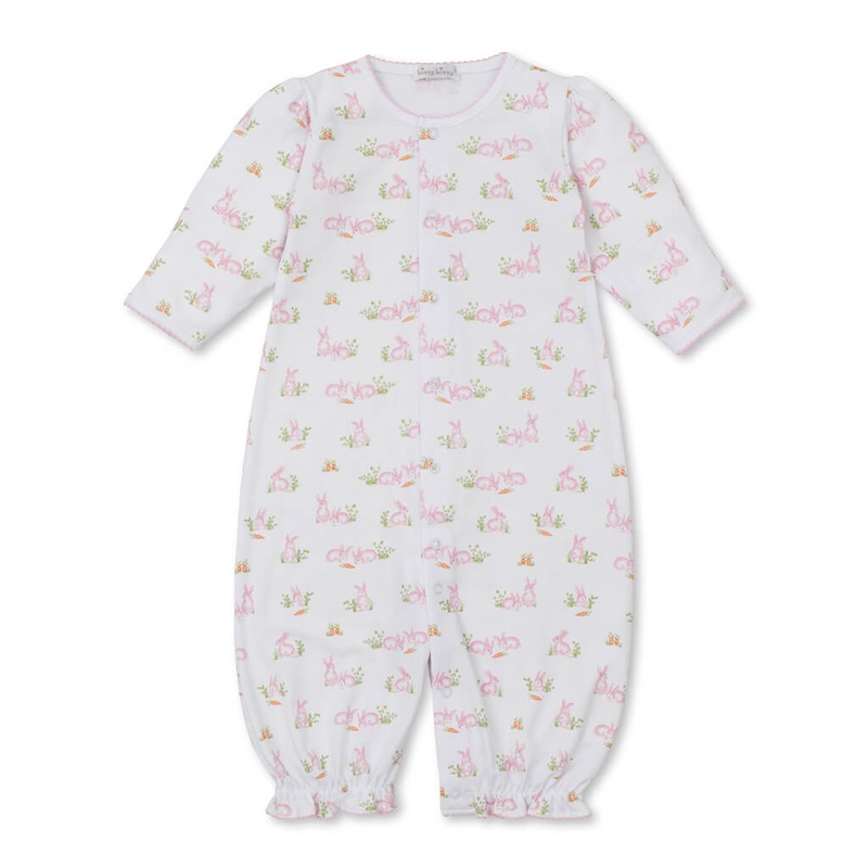 KKI Convertible Gown Baby Bunny Patch Pink