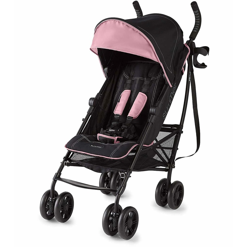 Summer Infant 3D Lite Plus Umbrella Stroller – Pink/Matte Black