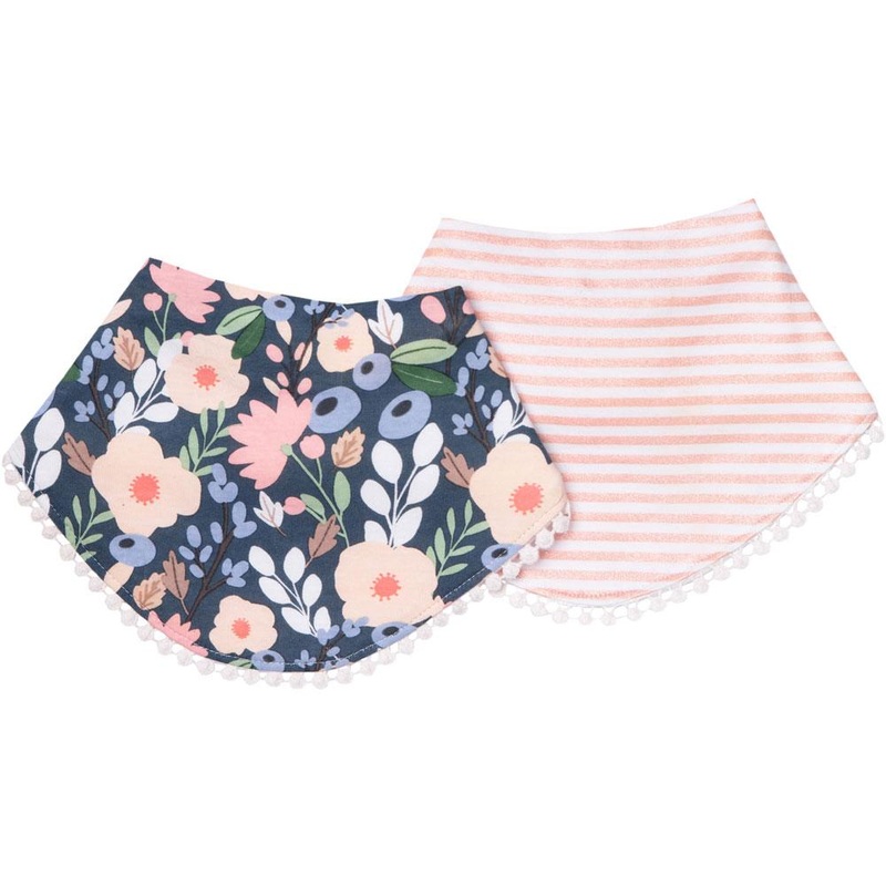 Copper Pearl Fashion Trimmed Bib Set | Audrey