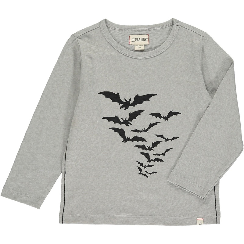 Me & Henry Cherokee Raglan Printed Tee | Grey Bats