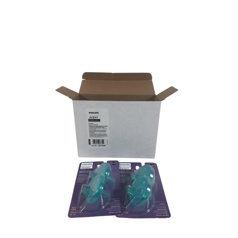 Philips Avent Soothie Pacifiers, Green, 0-3 Months, 4 Pack