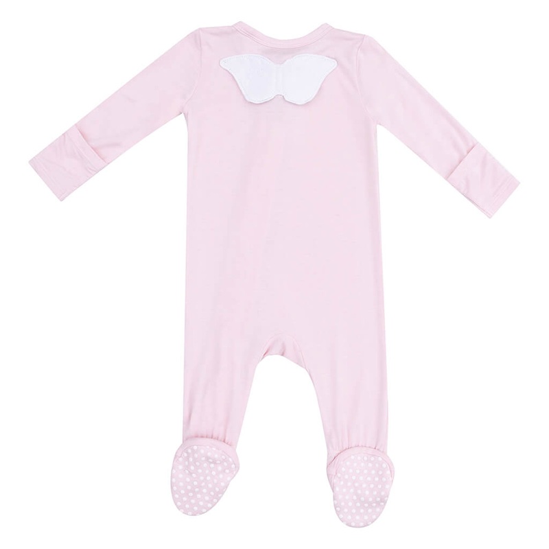ADR Angel Wing Footie Solid Classic Pink