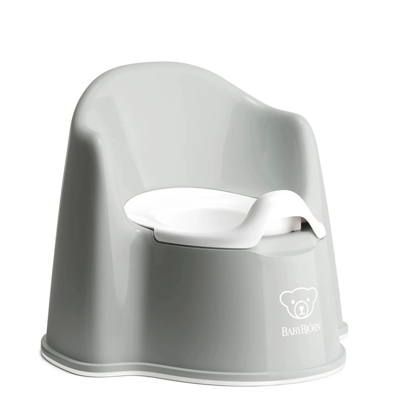 BabyBjrn Potty Chair, Gray/White