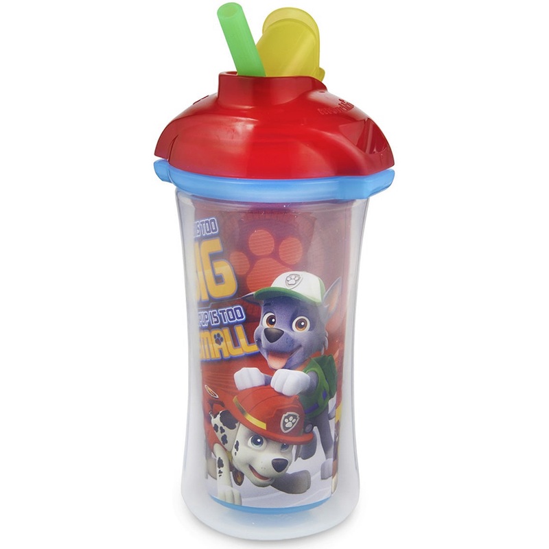 Munchkin PAW Patrol Click Lock Insulated Straw Cup, 9oz – Red