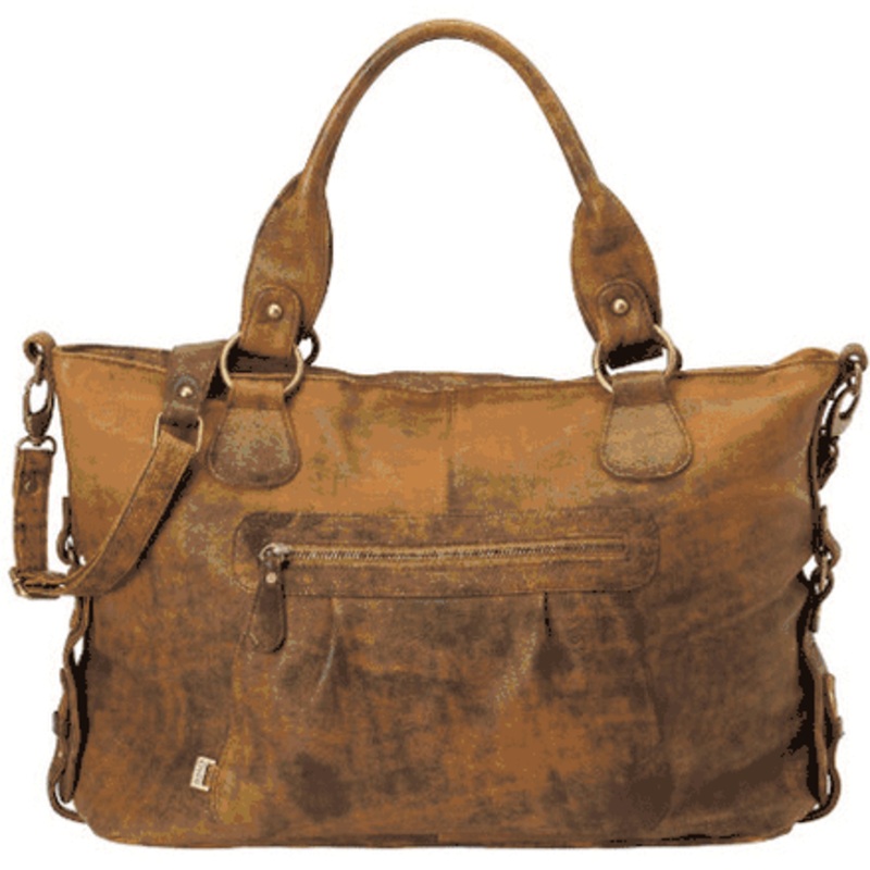 OiOi Jungle Leather Tote Diaper Bag