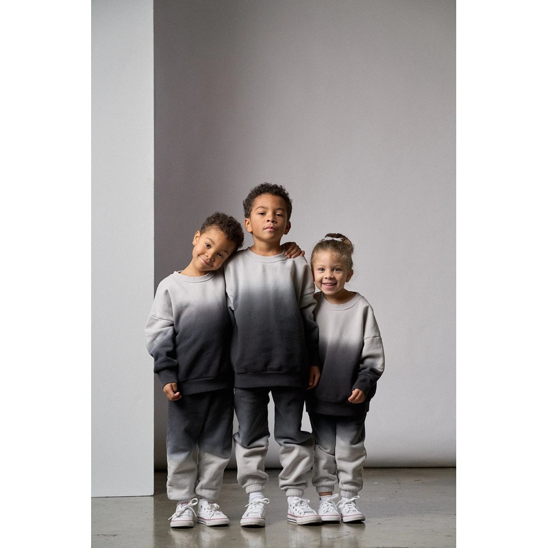Ombre Elevated Crewneck – Black