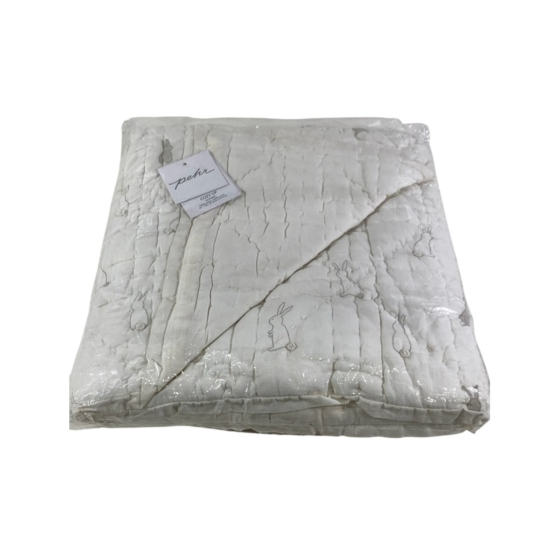 Pehr Cozy Up Blanket, Bunny Hop, Cream