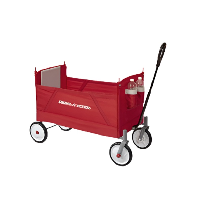Radio Flyer 3-in-1 EZ Fold Wagon, Red, without Canopy