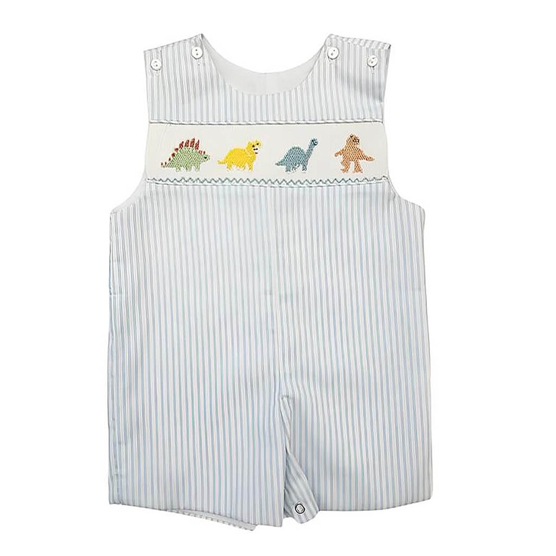 Stripe Smocked Shortall