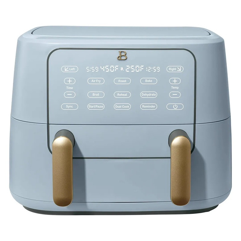 Beautoful by Drew Barrymore 9QT TriZone Air Fryer- Cornflower Blue