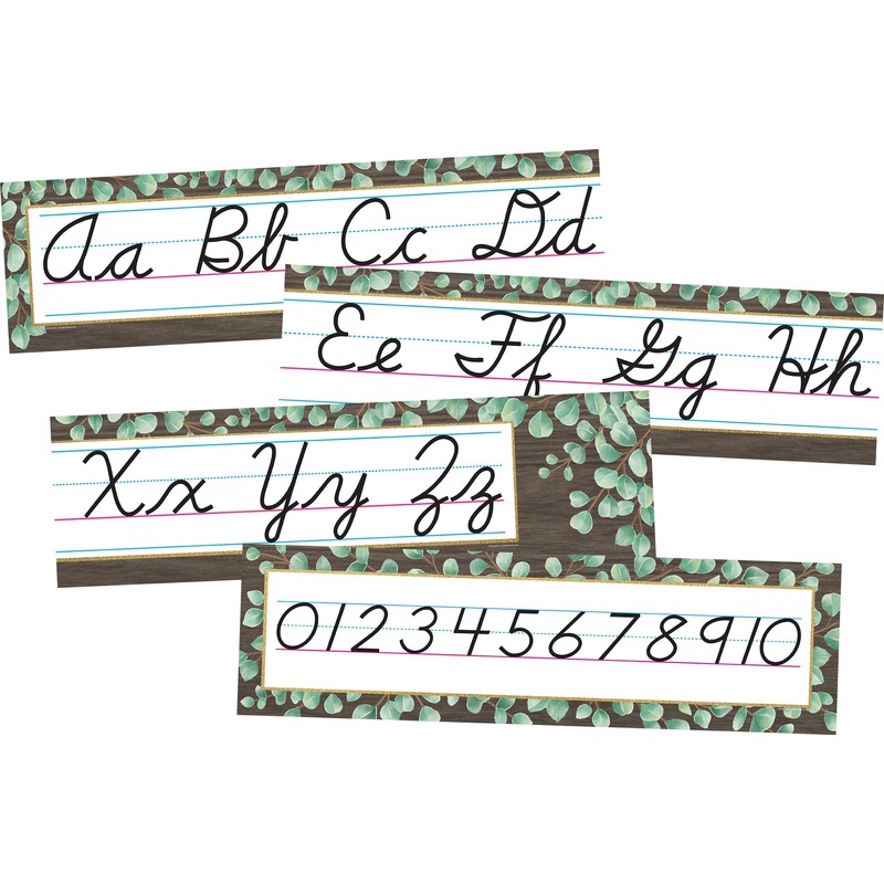 Eucalyptus Cursive Mini Bulletin Board