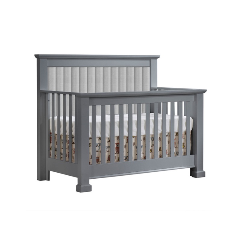 Taylor Convertible Crib with Grey Upholstery