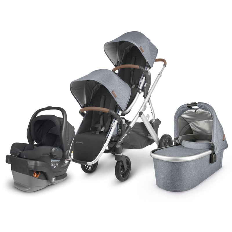 UPPAbaby VISTA V2 Double Stroller + MESA V2 Travel System Bundle – Gregory / Jake