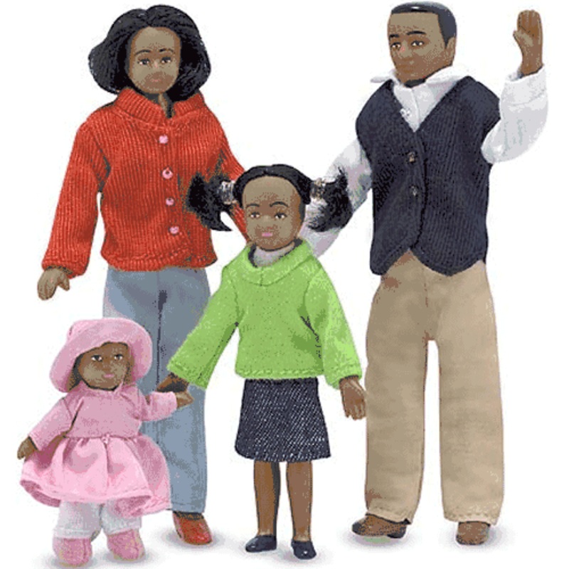 Melissa & Doug Victorian Doll Family-African American