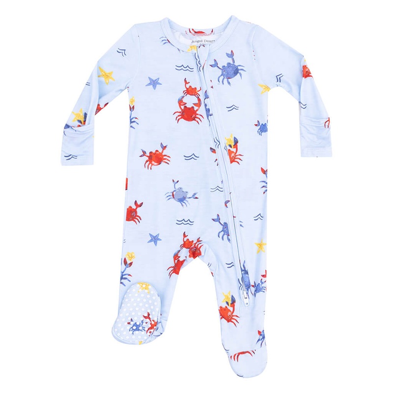 ADR Zipper Footie – Crayon Crabs