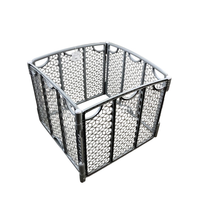 Evenflo Indoor/Outdoor Play Space, Cool Gray, 8 Panel