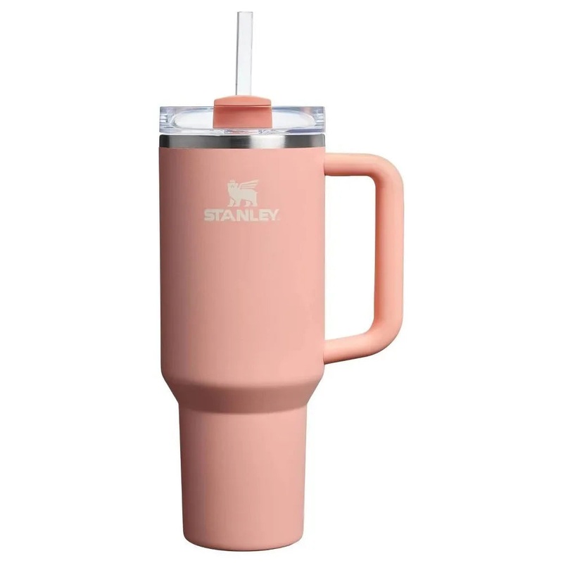 Stanley 40 Oz Stainless Steel H2.0 Flowstate Quencher Tumbler Creamsicle (See Description)