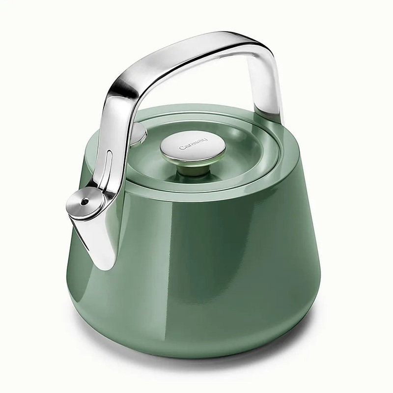 Stovetop Whistling Tea Kettle in Sage
