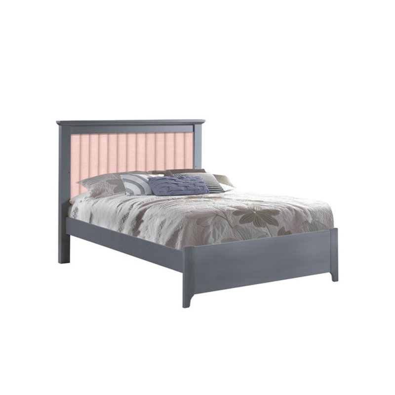 Taylor Double Bed with Blush Upholstery