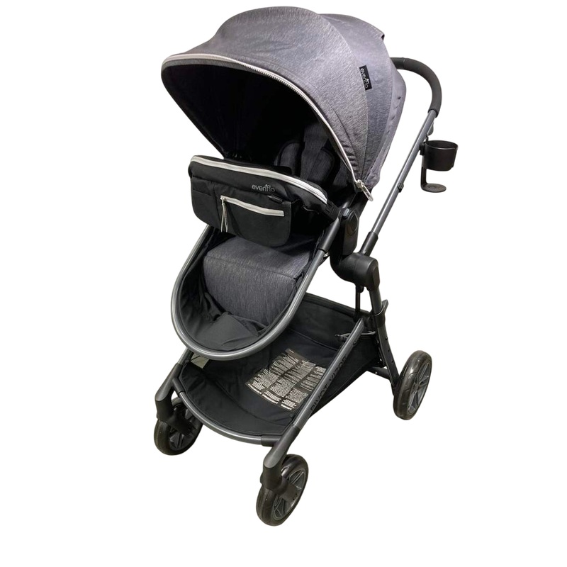 Evenflo Pivot Vizor Travel System, 2021, Chase Black