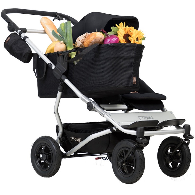 Mountain Buggy Duet as a Single Stroller – Black