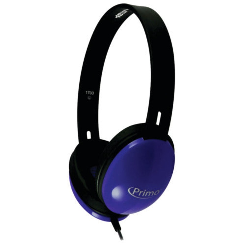 Primo Stereo Headphones, Blue