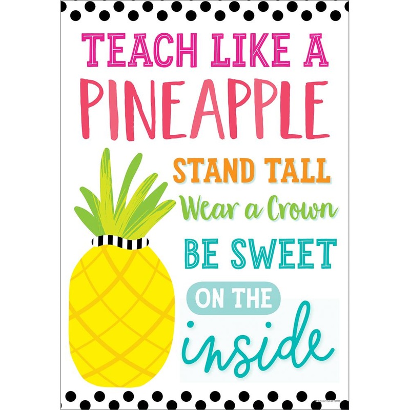 Teach Like a Pineapple Poster(C)
