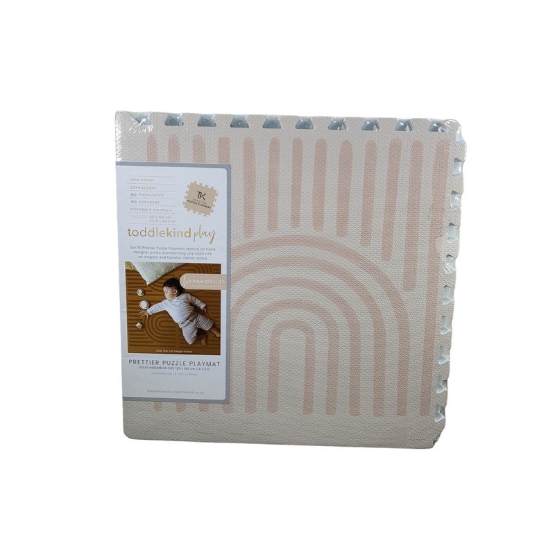 Toddlekind Prettier Puzzle Playmat Standard, Linear, Linen