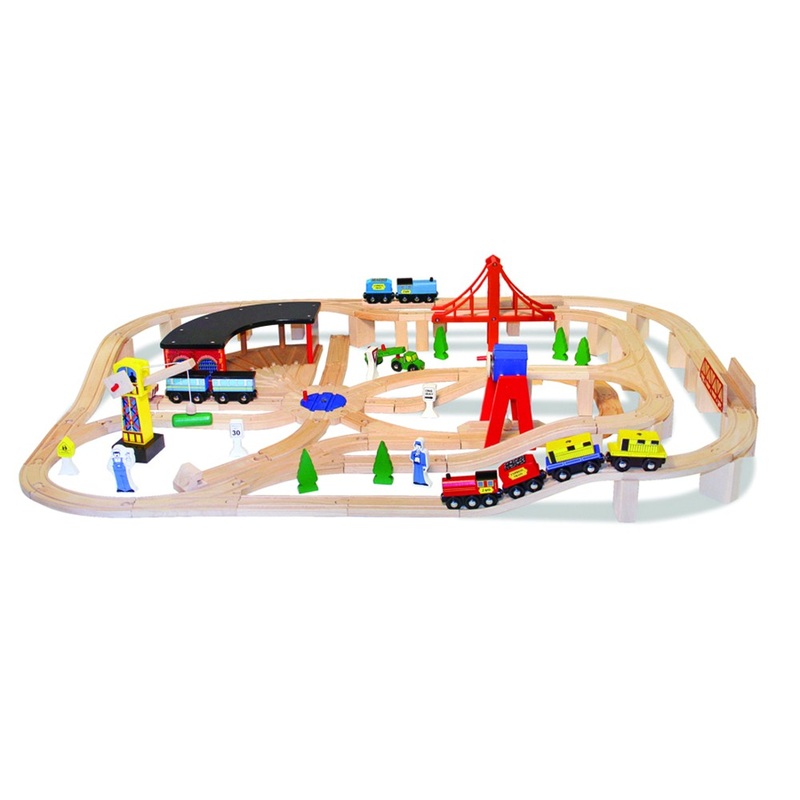 Wooden Railway Set