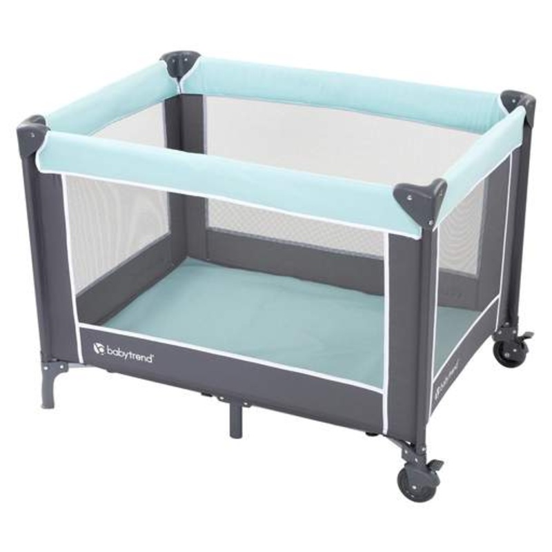 Baby Trend Portable Playard With Bassinet and Travel Bag, Nursery Center, Blue