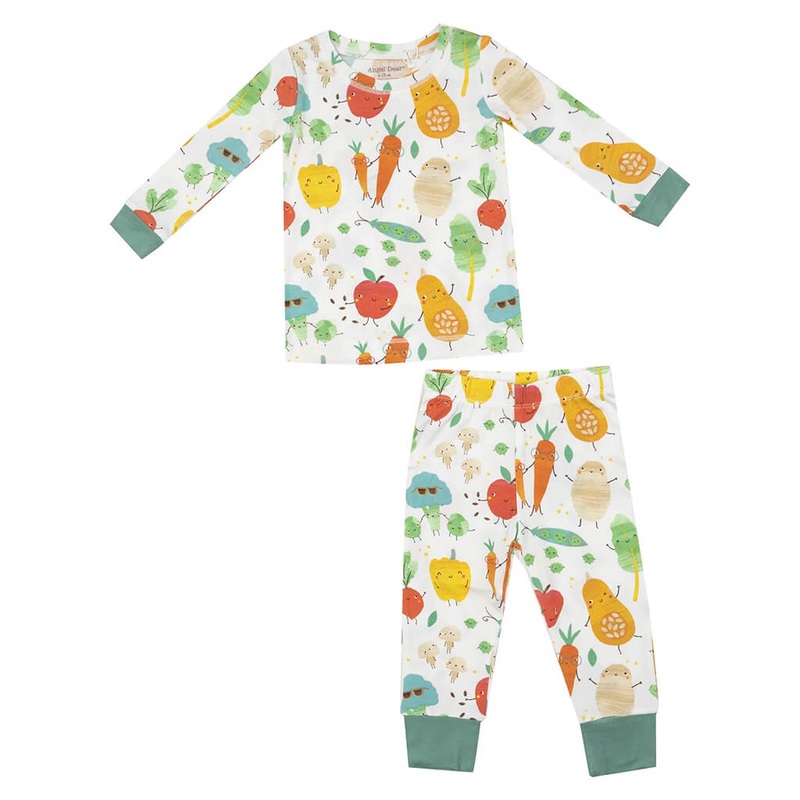 Long-Sleeve Pajama Set Fall Veggies