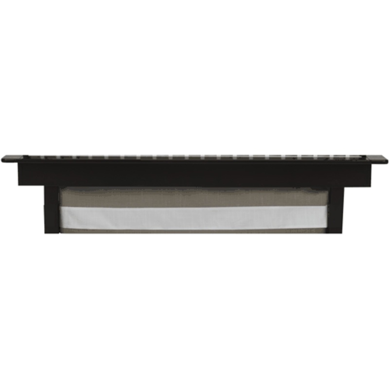 Oilo Solid Band Crib Skirt in Taupe