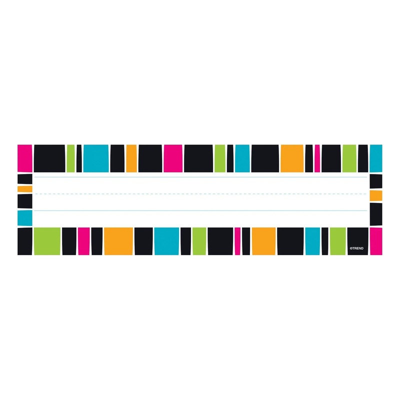 Stripe-tacular Groovy Desk Toppers Name Plates
