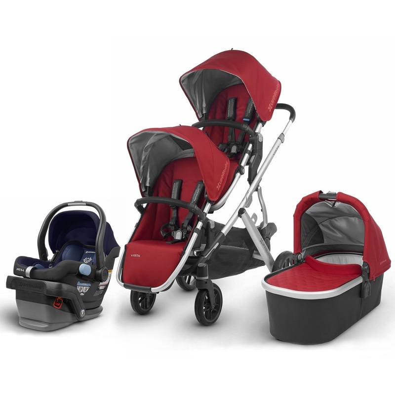 UPPAbaby 2018 Vista Double Stroller + Mesa Car Seat – Denny/Taylor