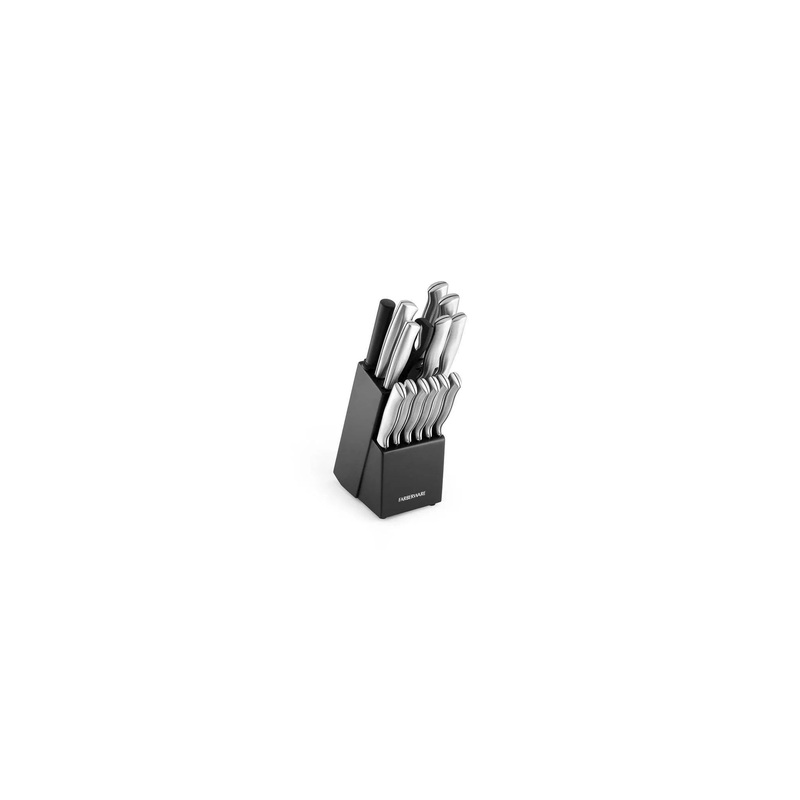 15pc Stainless Steel Knife Block Set