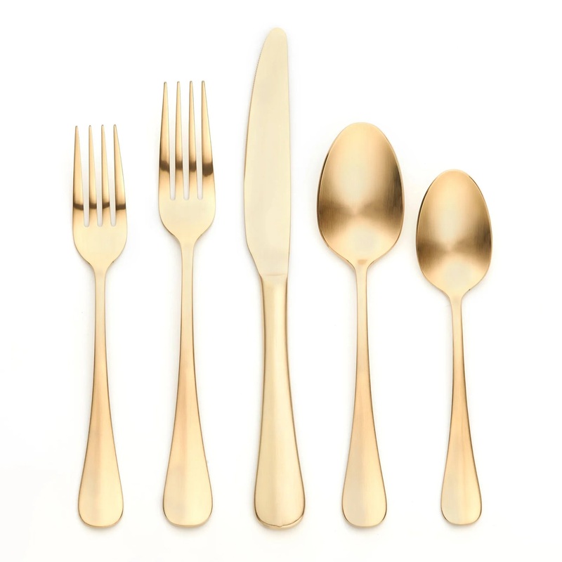 20pc Sussex Flatware Set Gold, Service for 4