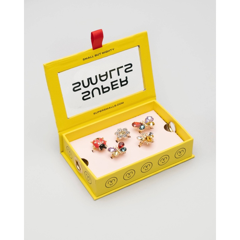 Super Smalls Butterfly & Ladybug Ring Set
