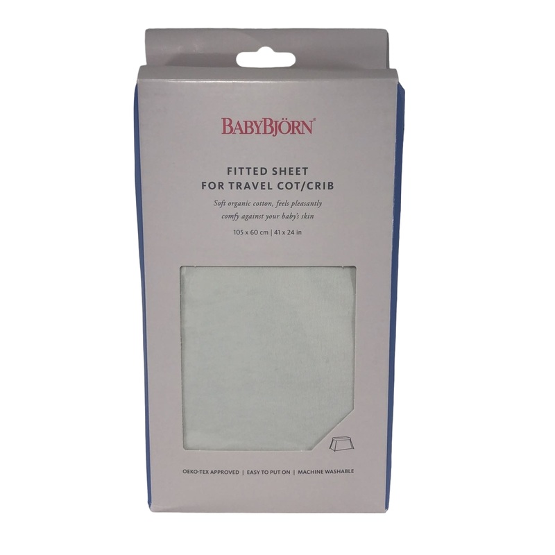 BabyBjorn Travel Crib Fitted Sheet, Natural White