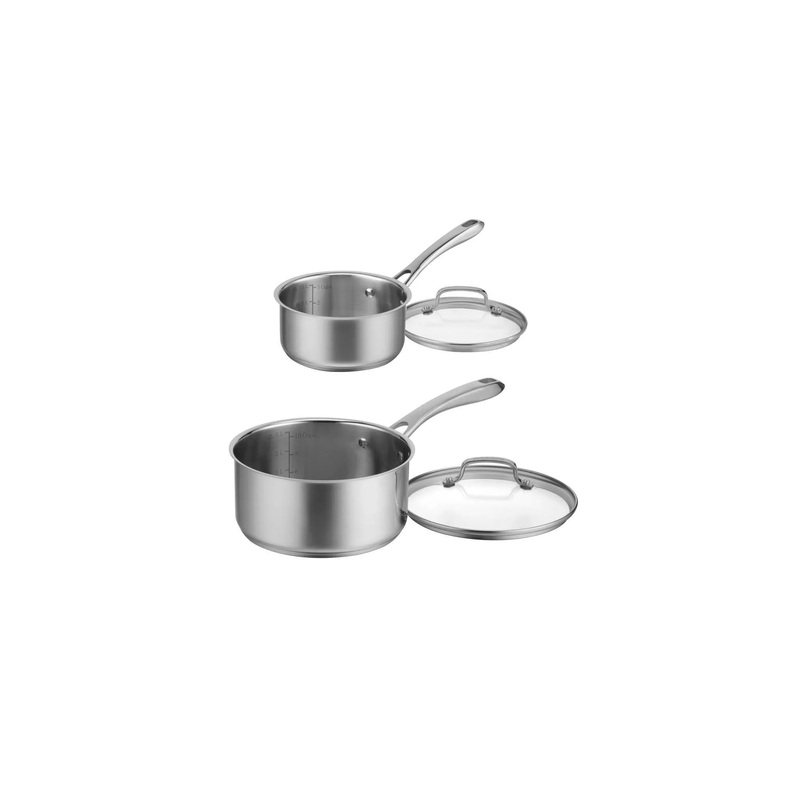 Classic 4pc Stainless Steel Saucepan Set (1.5qt & 3qt) – 83-4 (See Description)
