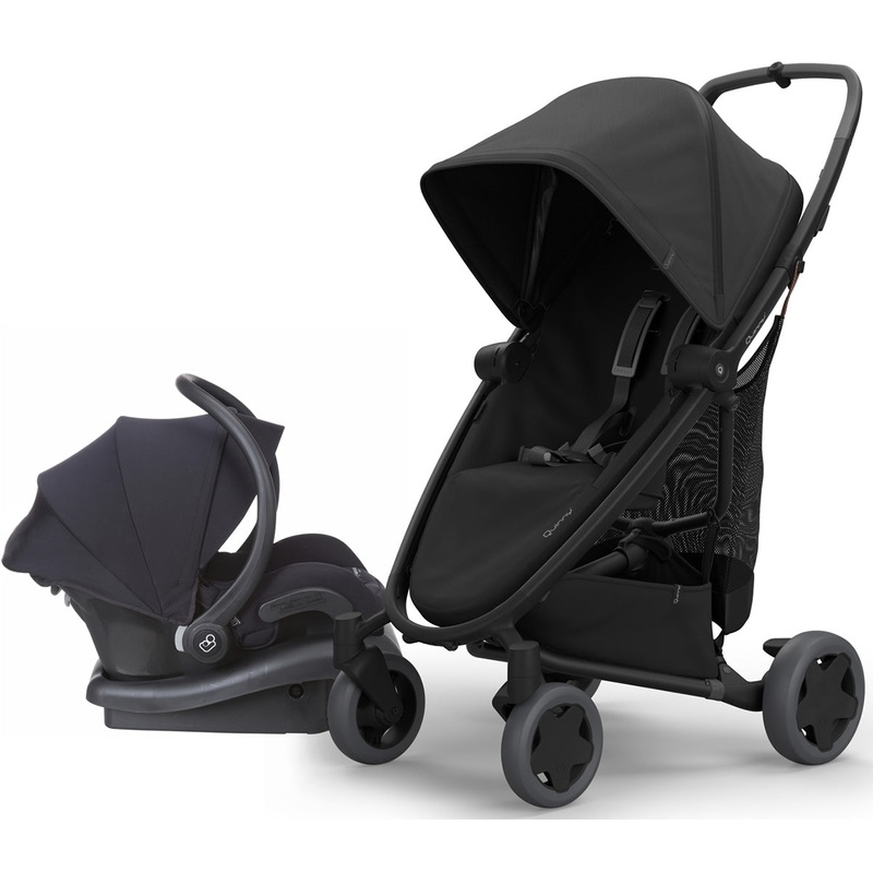 Quinny Zapp Flex Plus + Maxi-Cosi Mico 30 Travel System – Black on Black