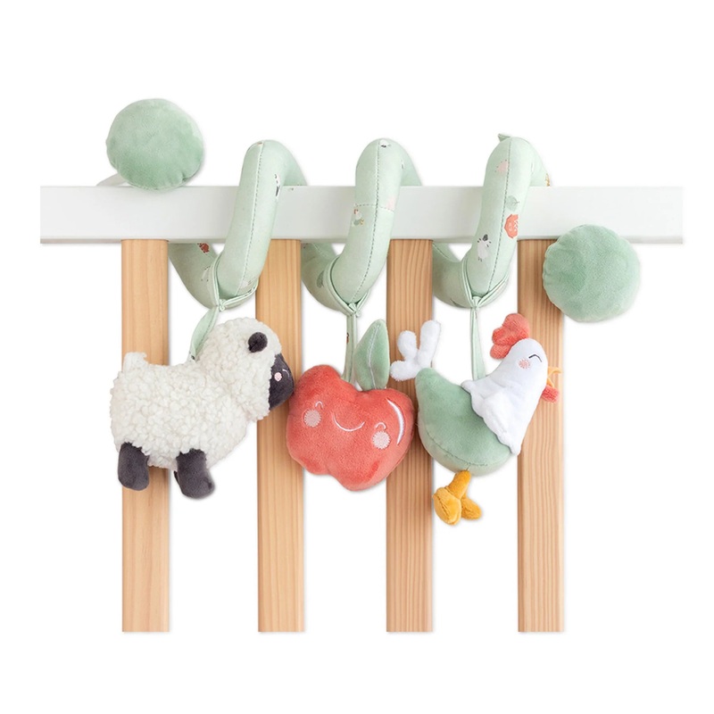 Saro Baby Funny Farm Spiral Rattle